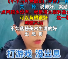 《抖音》打游戏是我见过最没有出息的表现梗意思及出处