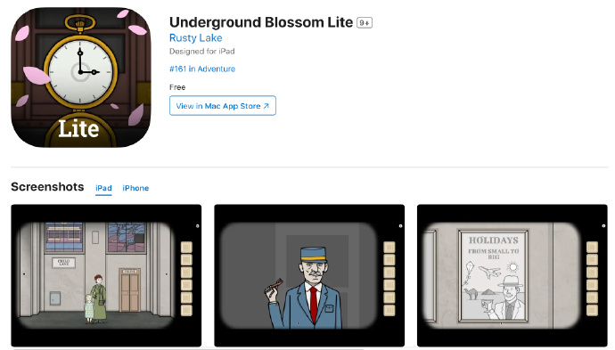锈湖新作《Underground Blossom》Demo上线国区App Store