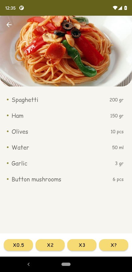 食谱计算器app截图