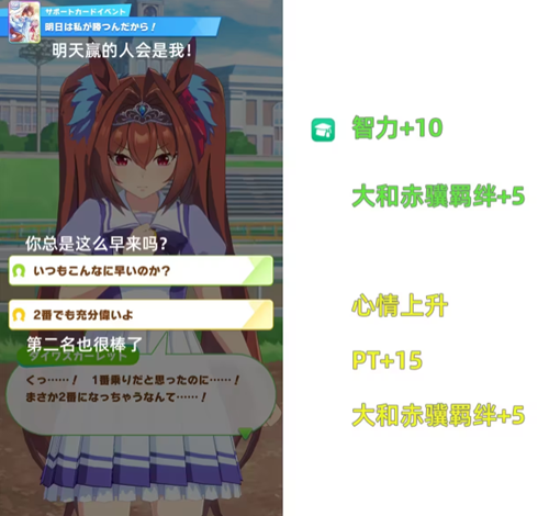 《闪耀优俊少女》大和赤骥支援卡怎么选