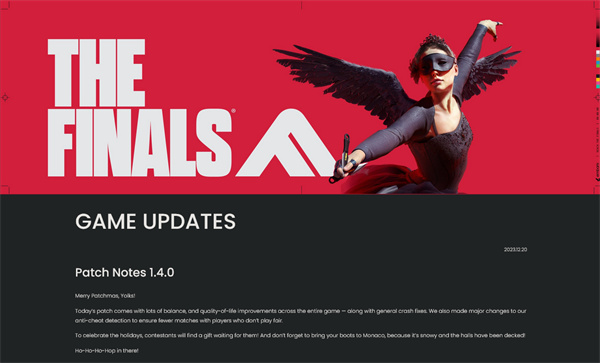 《THE FINALS》1.4.0版本正式更新